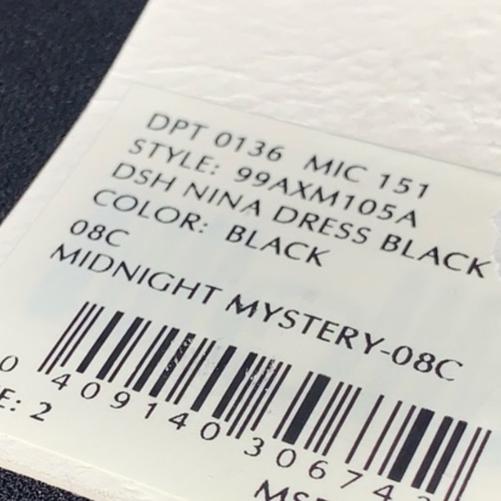 💥SOLD💥Alex Marie Nina Bow Sleeves Mock Neck Mini Dress Black Sz 2 NWT - Picture 5 of 10